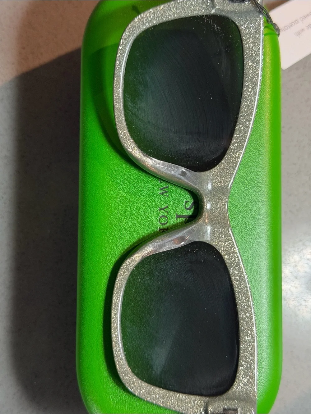 kate spade Black Sunglasses with Green Hard Case